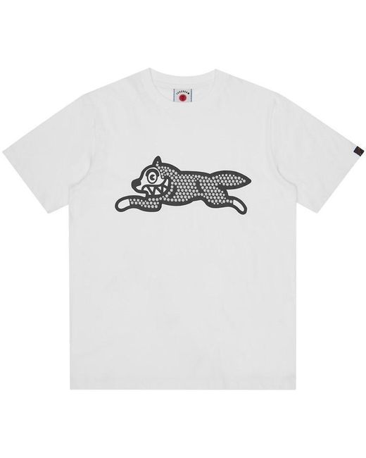 ICECREAM White Glitter Dog T-Shirt for men