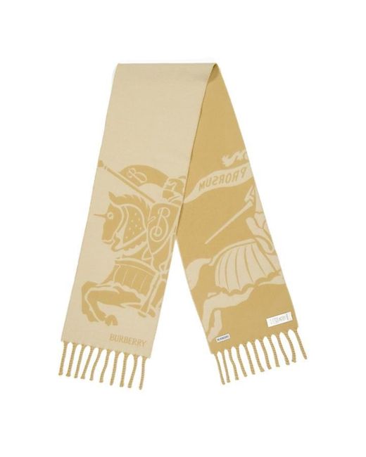 Burberry Yellow Wool Midweight Scarf