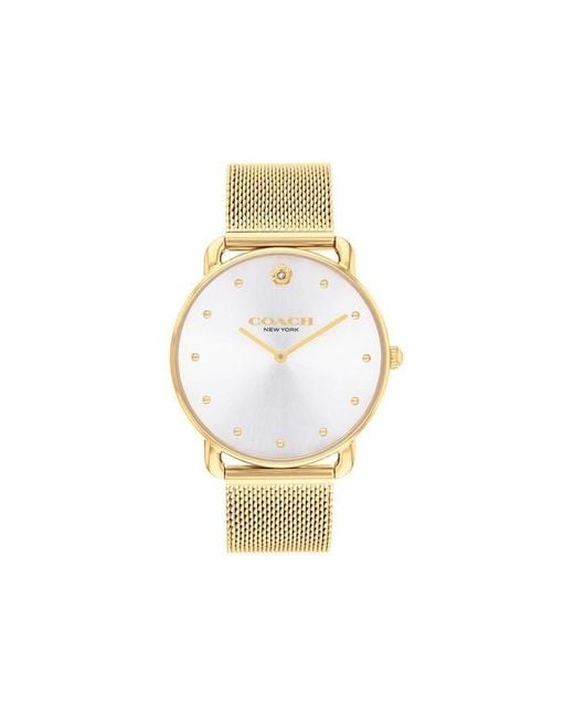COACH Metallic Ladies Elliot Mesh Watch