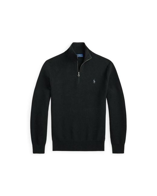 Polo Ralph Lauren Black Quarter-Zip Jumper for men