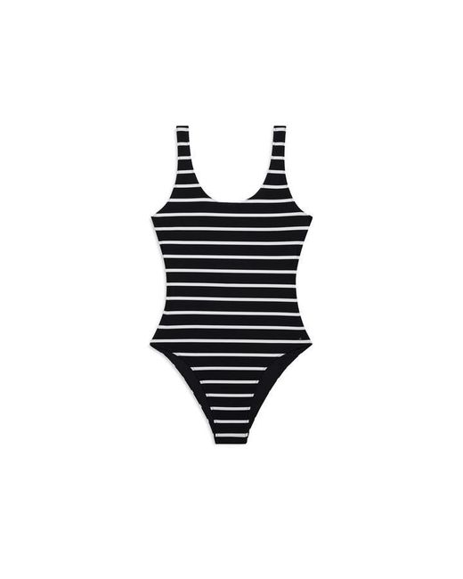 Anine Bing Black Jace Scoop Neck Swimsuit