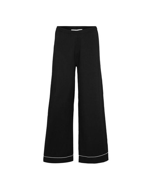 The Couture Club Black Knitted Panel Trousers