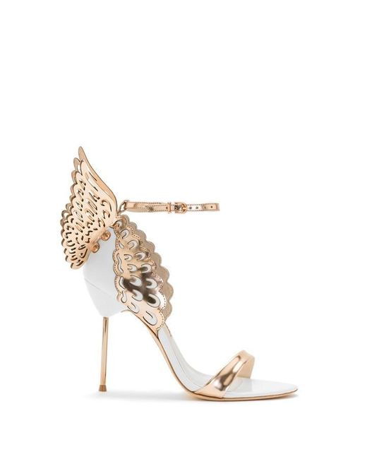 Sophia Webster Metallic Evangeline Wing Heels