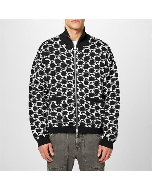 Cole Buxton Black Cb Monogram Track Jacket for men