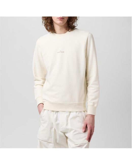 Stone Island Natural Dial Logo Sweatshirt for men