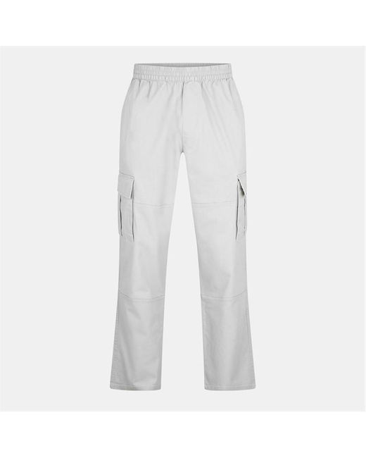 Represent White Cargo Trousers for men