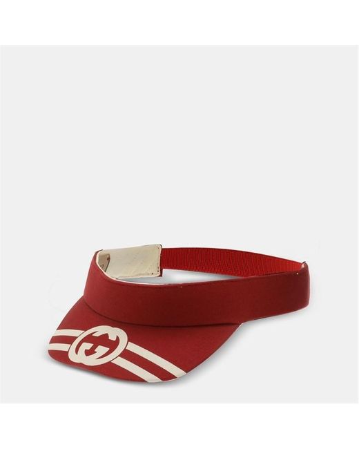 Gucci Red Visor Cap