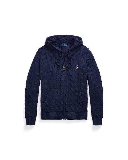 Polo Ralph Lauren Blue Full Zip Knitted Top for men