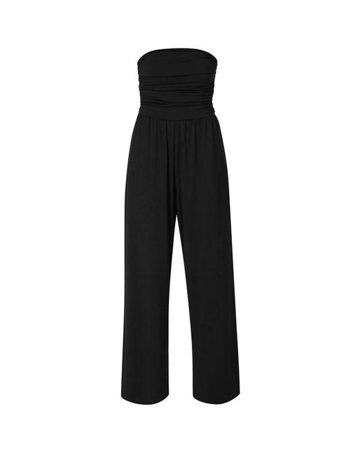 Sweaty Betty Black Modal Wide Leg Jumpsuit