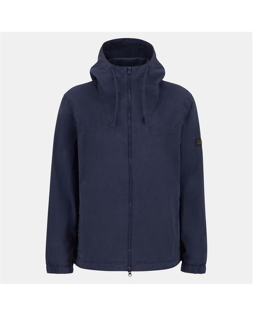 Barbour Blue Buckley Cotton Long Sleeve Rain Anorak for men