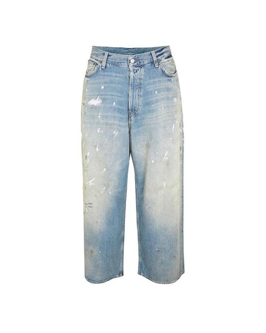Acne Blue Trafalgar Denim Relaxed Wide Leg Jeans for men