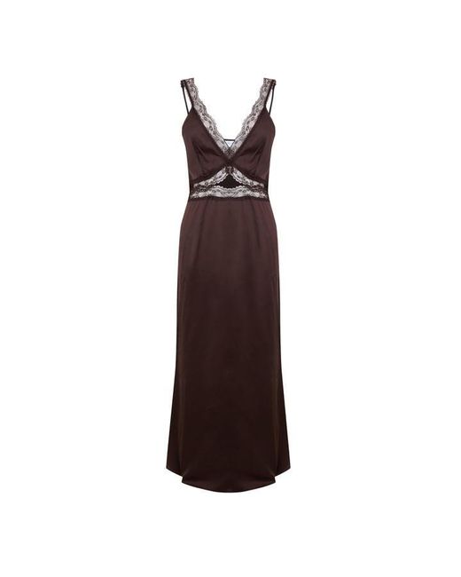 Never Fully Dressed Brown Mimi Slip Dress