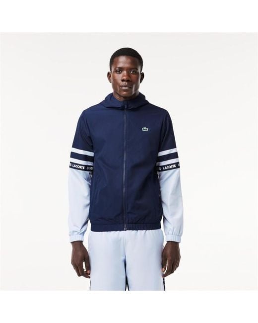 Lacoste Blue Strp Trk Jkt Sn99 for men