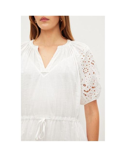 Velvet By Graham & Spencer White Shift Dress