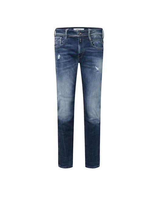 Replay Blue Anbass Slim-Fit Jeans for men