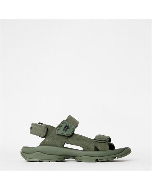 Balenciaga Green Flat Sandals for men