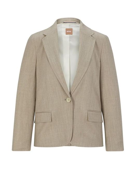 Boss Gray Jocalua15 Suit Jacket