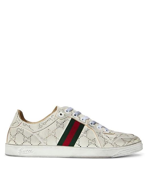Gucci Gray Low-Top Trainers for men