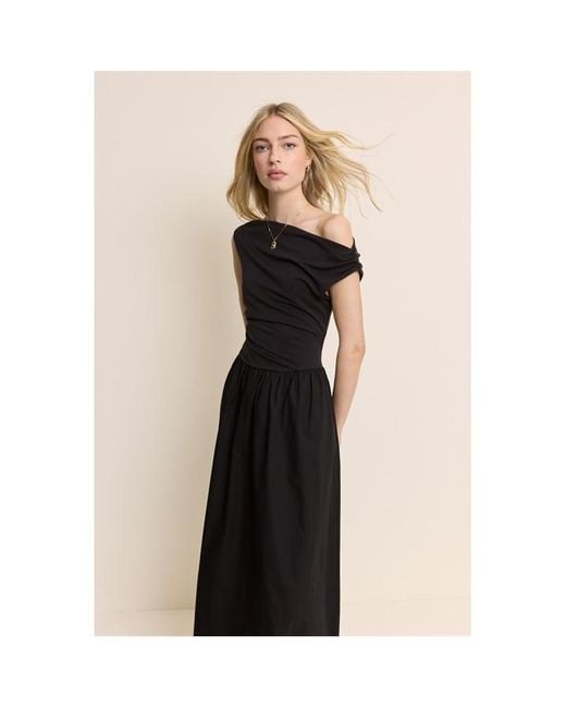Nobody's Child Black Beth Midi Dress