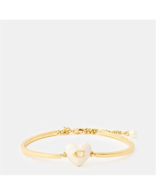 COACH Natural Heart Cuff Bracelet