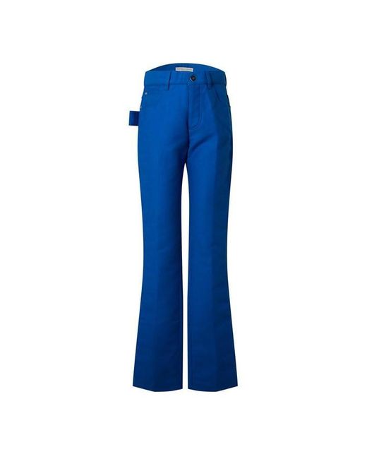 Bottega Veneta Blue Straight Leg Trousers