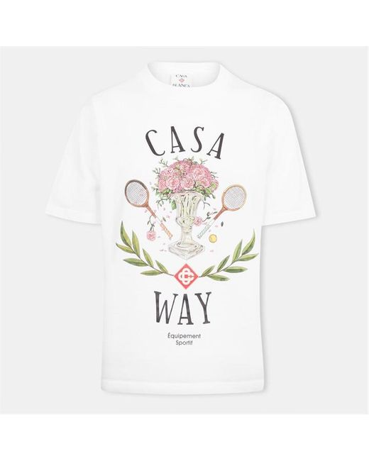 Casablanca White Casa Way Oversized T-Shirt