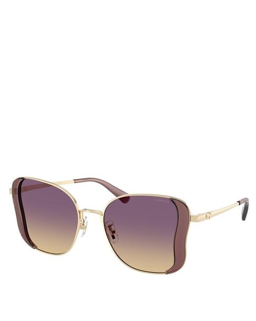 COACH Metallic 0Hc7188 Oversized Sunglasses