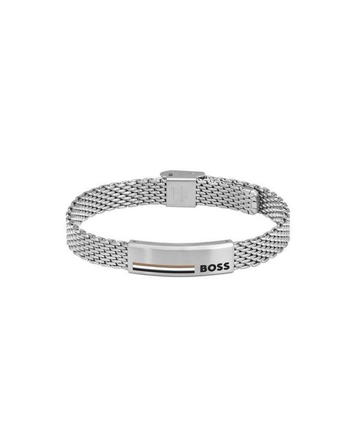 Boss Metallic Gents Alen Mesh Bracelet for men