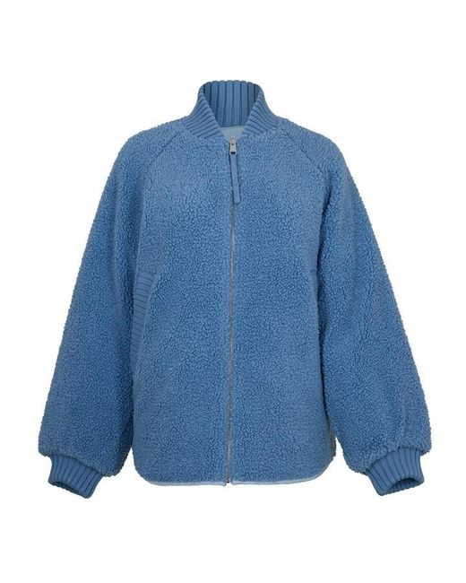Varley Blue Serina Reversible Quilt Jacket