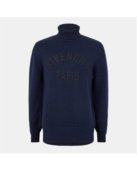 Givenchy Blue Crew Neck Jumper for men