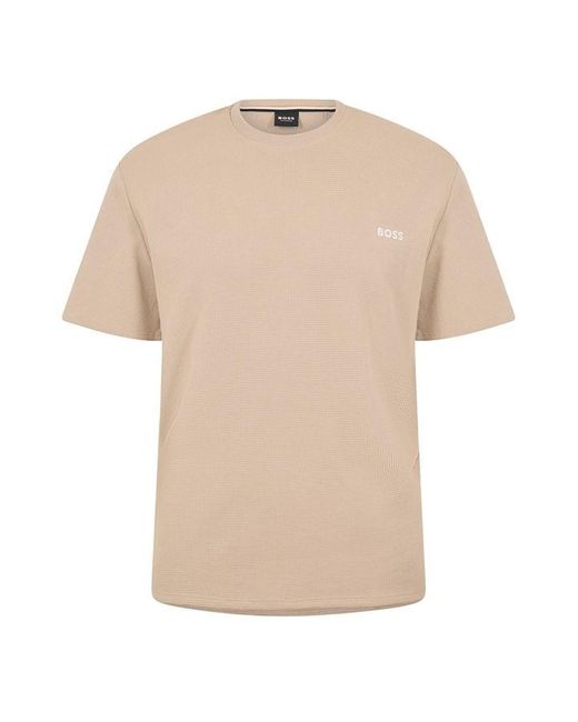 Boss Natural Bodywear Waffle T-Shirt With Structured Design for men