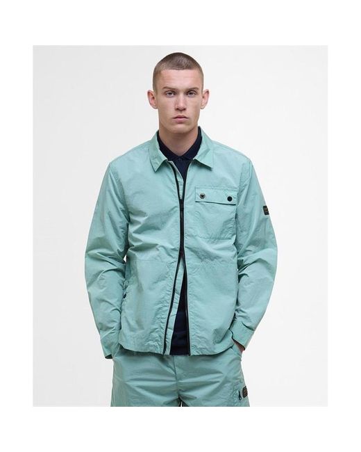Barbour Green Overshirt for men