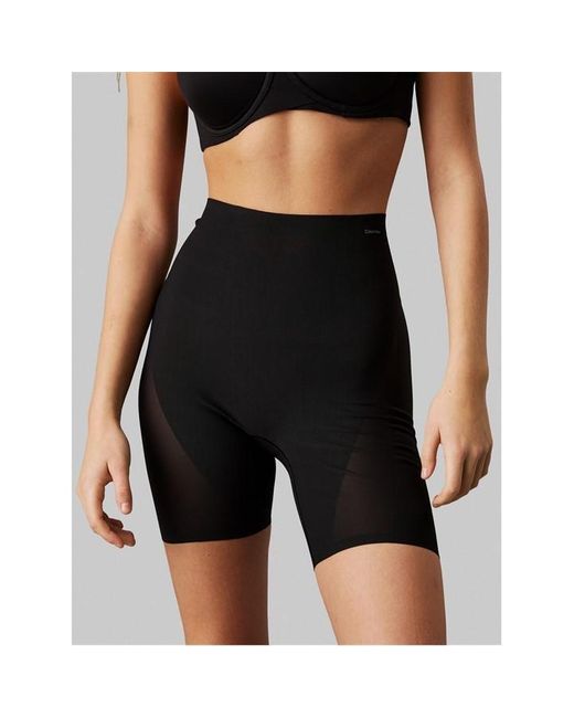 Calvin Klein Black Sculpt Firm Seamless High-Waisted Control Shorts