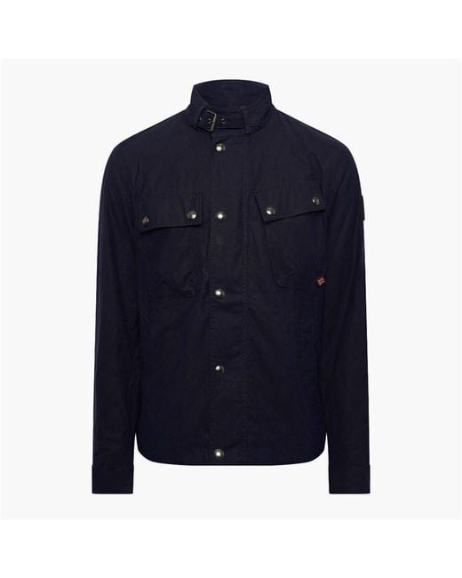 Belstaff Blue Fieldmaster Wax Jacket