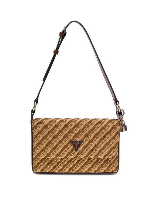 Guess Metallic Straw Cross Body Bag