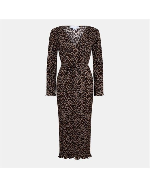 Never Fully Dressed Brown Leopard Celeste Dress