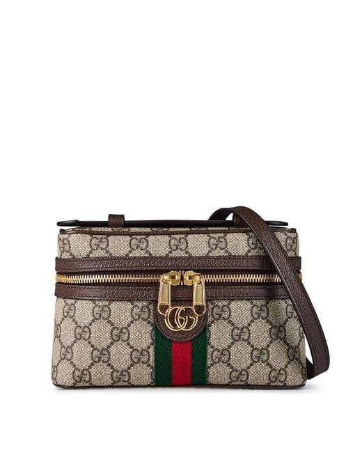 Gucci Brown Ophidia Mini Shoulder Bag