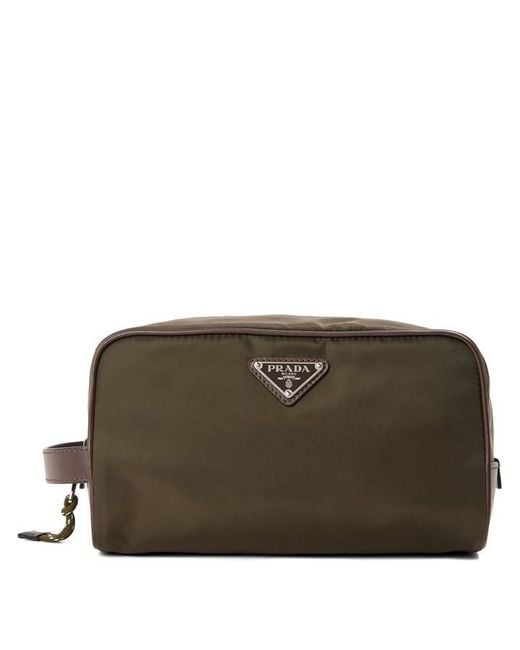 Prada Green Wash Bag for men