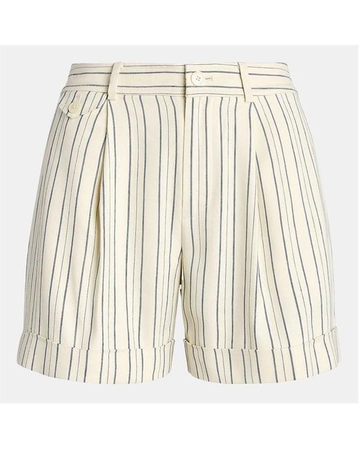 Ralph Lauren Natural Vishdrell Pleated Shorts