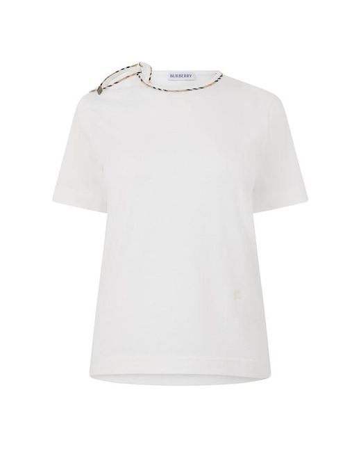 Burberry White Burb Frankie Bow Ld63