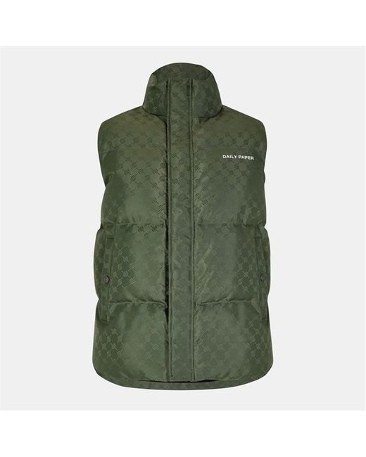Daily Paper Blue Bodywarmer Insulated Sleeveless Gilet for men