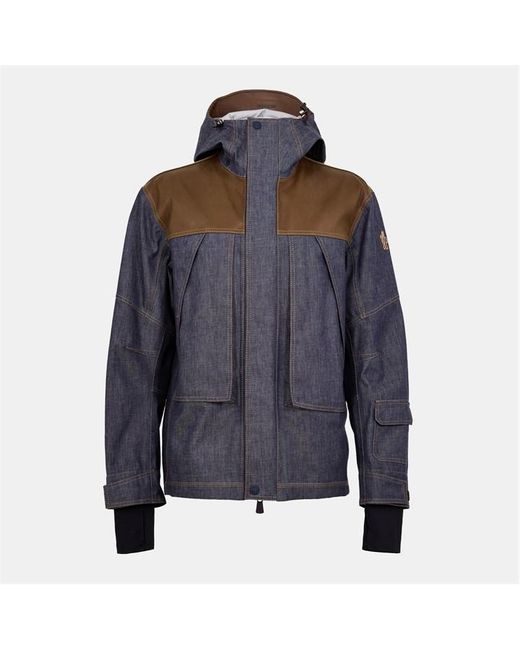 Moncler Blue G Hood Denim Ski Jacket for men
