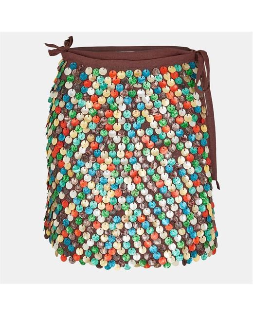 Never Fully Dressed Green Shell Mini Skirt
