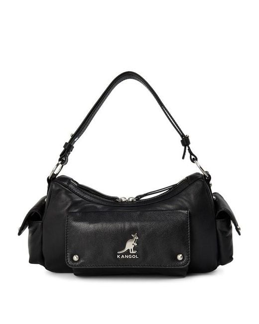 Kangol Black Mini Utility Shoulder Bags