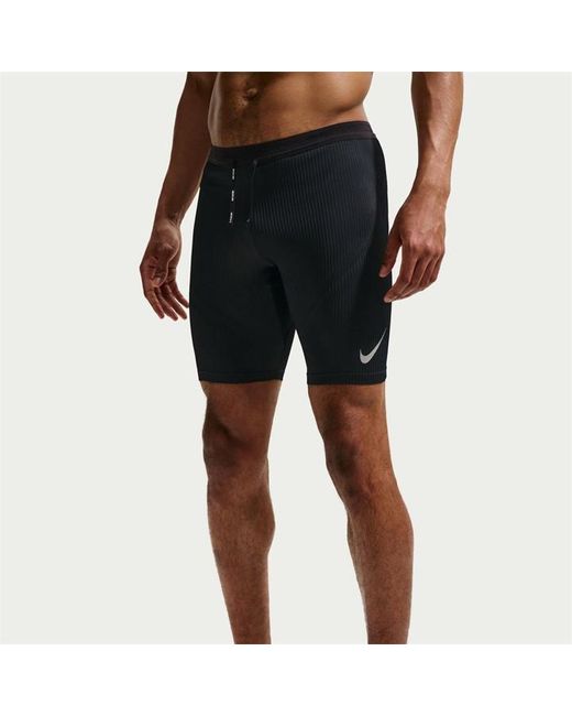 Nike Black Half Length Running Tights for men