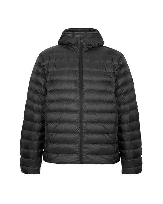 Canada Goose Black Stratus Hoodie Short Puffer Jacket for men