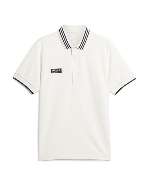 Adidas Originals White Spezial Short Sleeve Polo Shirt for men