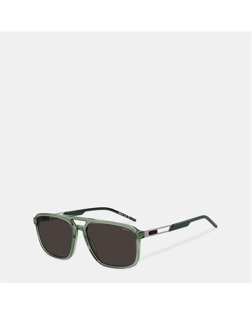 HUGO Gray Sun Navigator Sunglasses for men