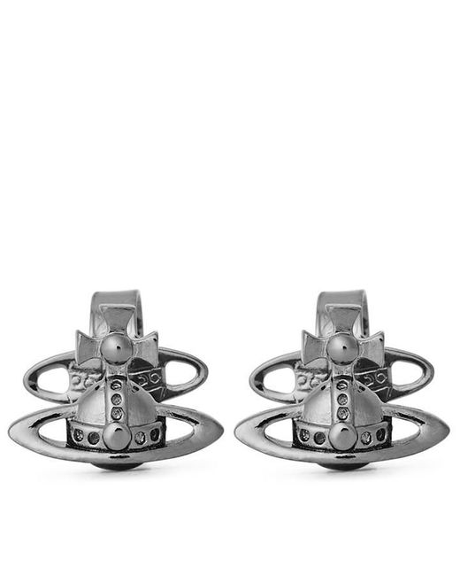 Vivienne Westwood Gray Viv Sing Stud Sn64 for men