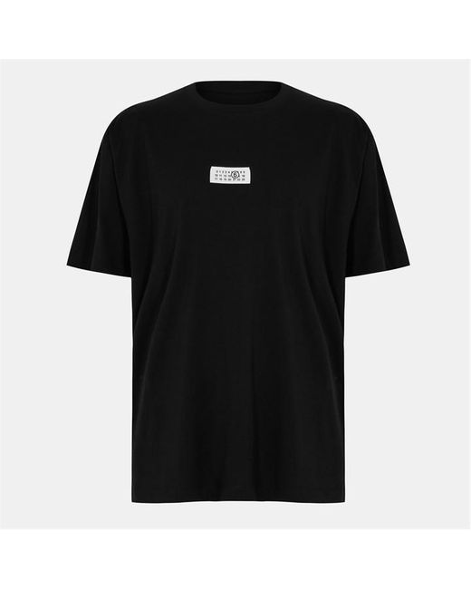 MM6 by Maison Margiela Black M3728 .000.2660 T-shirt for men